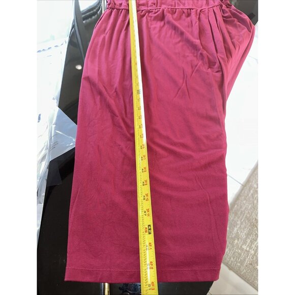 Lauren Ralph Lauren Wine Short Sleeve Boat Neck Midi Dress 1X - Picture 9 of 10